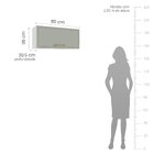 Cozinha Completa 5 Peças 224,5cmx310cm Amara Branco/verde Oli