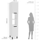 Cozinha Completa 5 Peças 224,5cmx310cm Meena Branco