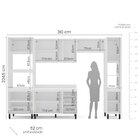 Cozinha Completa 5 Peças 224,5cmx310cm Meena Branco/creme