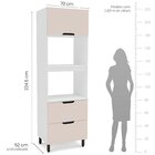 Cozinha Completa 5 Peças 224,5cmx310cm Meena Branco/creme