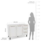 Cozinha Completa 5 Peças 224,5cmx310cm Amara Branco