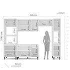 Cozinha Completa 5 Peças 224,5cmx310cm Amara Branco