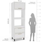 Cozinha Completa 5 Peças 224,5cmx310cm Amara Branco