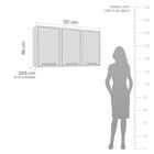 Cozinha Completa 5 Peças 224,5cmx310cm Amara Branco