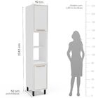 Cozinha Completa 5 Peças 224,5cmx310cm Amara Branco