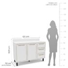 Cozinha Completa 5 Peças 224,5cmx310cm Amara Branco