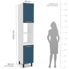 Cozinha Completa 5 Peças 224,5cmx310cm Amara Branco/azul