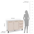 Cozinha Completa 5 Peças 224,5cmx310cm Amara Branco/creme