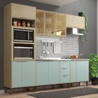 Cozinha Completa 5 Peças 2 Balcões 2 Armários Aéreos 1 Panele