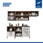 Cozinha Completa 5 Peças 5 Portas 4 Gavetas Texas Carvalho/br