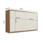 Cozinha Completa 5 Peças 6 Portas Viena Freijó / Cinza Argila