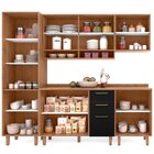 Cozinha Completa 5 Peças 8 Portas 3 Gavetas 2 Nichos Color Pl