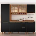 Cozinha Completa 5 Peças 8 Portas 3 Gavetas 2 Nichos Color Pl