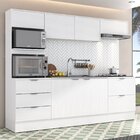 Cozinha Completa 5 Peças 8 Portas 3 Gavetas 2 Nichos Para For