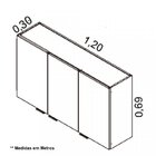 Cozinha Completa 5 Peças 9 Portas 2 Gavetas Exclusive Itatiaia