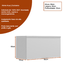 Cozinha Completa 5 Peças Arya 100% Mdf Jequitibá/gris Fosco -