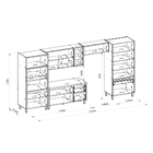 Cozinha Completa 5 Peças Arya 100% Mdf Jequitibá/gris Fosco -