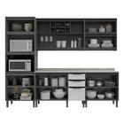 Cozinha Completa 5 Peças Barcelona Multimóveis Cr6179 Grafite