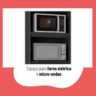 Cozinha Completa 5 Peças Barcelona Multimóveis Cr6179 Grafite