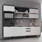 Cozinha Completa 5 Peças Barcelona Multimóveis Cr6179 Grafite