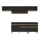 Cozinha Completa 5 Peças C/ Armário E Balcão Mp3708 Veneza Gb