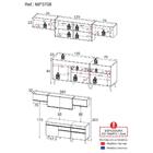 Cozinha Completa 5 Peças C/ Armário E Balcão Mp3708 Veneza Gw