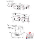 Cozinha Completa 5 Peças C/ Armário E Balcão Mp3710 Veneza Gb