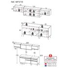 Cozinha Completa 5 Peças C/ Armário E Balcão Mp3710 Veneza Gw