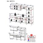 Cozinha Completa 5 Peças C/ Armário E Balcão Mp3713 Veneza Gw