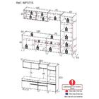 Cozinha Completa 5 Peças C/ Armário E Balcão Mp3715 Veneza Gb