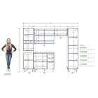 Cozinha Completa 5 Peças Com 9 Portas 4 Gavetas Nicho Para Fo