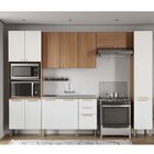 Cozinha Completa 5 Peças Com Armário E Balcão Sálvia Branco/f