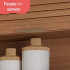 Cozinha Completa 5 Peças Com Balcão Macadâmia Freijó/branco