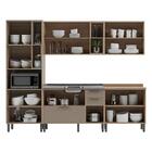 Cozinha Completa 5 Peças Com Balcão Para Pia Cr6231 Fumê