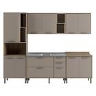 Cozinha Completa 5 Peças Com Balcão Para Pia Cr6231 Fumê