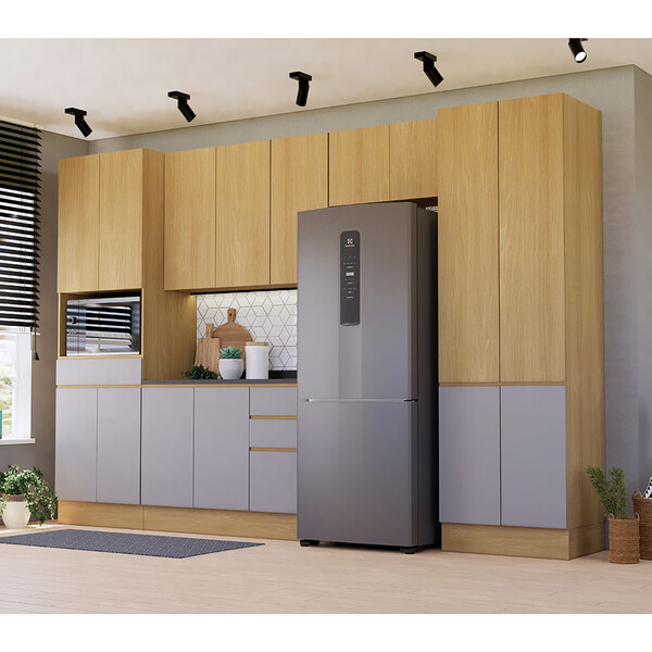 Cozinha Completa 5 Peças Com Espaço Para Micro-ondas E Tampo