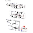 Cozinha Completa 5 Peças Com Leds Mp2032 Veneza Up Multimóvei