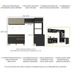 Cozinha Completa 5 Peças Com Leds Mp2036 Veneza Up Multimóvei