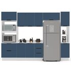 Cozinha Completa 5 Peças Com Tampo Meena Branco/azul