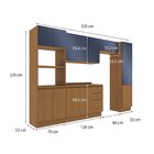 Cozinha Completa 5 Peças Com Tampo Torre Quente E Paneleiro C