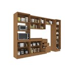 Cozinha Completa 5 Peças Com Tampo Torre Quente E Paneleiro C