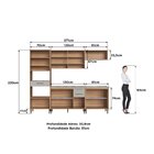 Cozinha Completa 5 Peças Com Torre Quente Jade Freijó/arenas