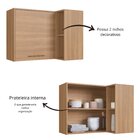 Cozinha Completa 5 Peças Com Torre Quente Jade Freijó/arenas