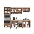 Cozinha Completa 5 Peças Com Torre Quente Jade Freijó/arenas