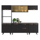 Cozinha Completa 5 Peças Com Vidro Luíza Multimóveis Cr6279 P