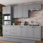 Cozinha Completa 5 Peças Emily Cinza/calcare