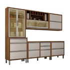 Cozinha Completa 5 Peças - Jade Cristaleira-carvalho/off Whit