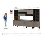 Cozinha Completa 5 Peças Laura Multimóveis Cr6217 Mel/fumê