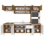 Cozinha Completa 5 Peças Max Fellicci Nogal/canelado