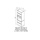 Cozinha Completa 5 Peças Mdf 9 Portas 6 Gavetas 1 Nicho Para